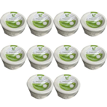 Roll-Up Nature Ekolojik Karton Kağıt Tek Kullanımlık Çorba Kasesi - 400 cc - 50 Adetlik 10 Paket