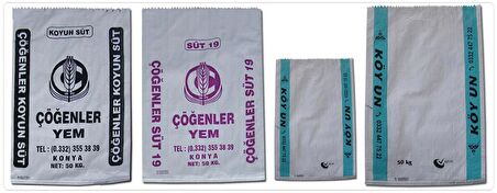 Baskılı Çuval Beyaz İnşaat Moloz Çöp Çuvalı - 50 x 90 Cm. - 10 Adet