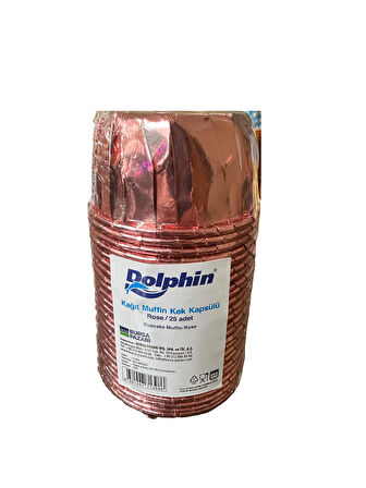 Dolphin Muffin Kağıt Karton Rose Gül Cupcake Kek Kalıbı Kapsülü Kabı - 25 Adetlik 3 Paket