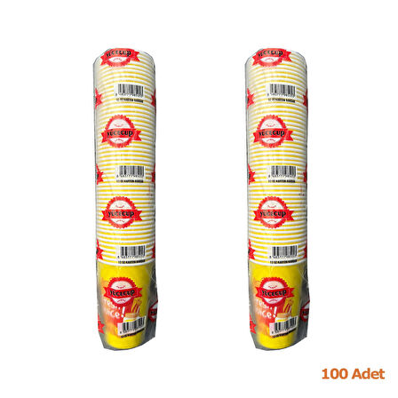 Dağyüce Kağıt Karton Bardak Tek Kullanımlık Çay Kahve Bardağı - 12 Oz - 50 Adetlik 2 Paket