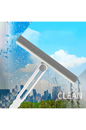 Katlanır cam temizleme fırçası silikon çekçekli sünger fırçalı çekpaslı camsil