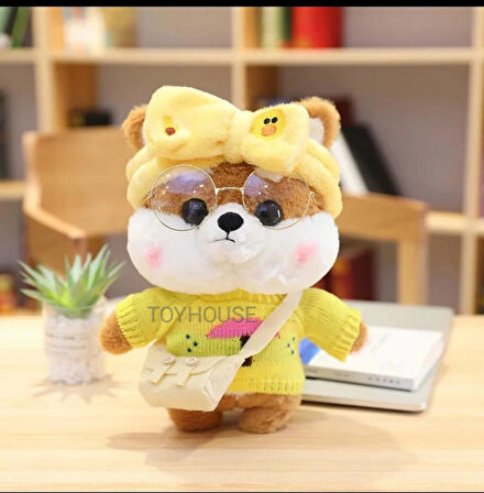 Sekk O Lalafanfan Peluş KÖPEK 33 Cm ( Ürün Görselde Gördüğünüz Gibi Gönderiliyor .)
