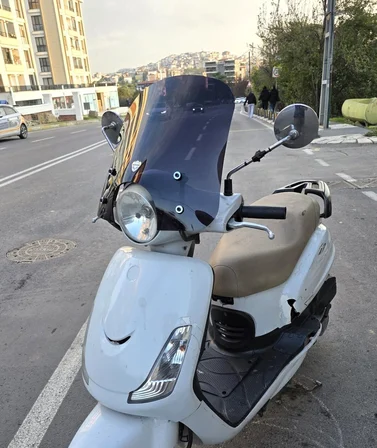 MOTOCAM SYM Fiddle II 125 Ön Cam 2008-2016 Model 44cm Siyah Renkli APARATSIZ