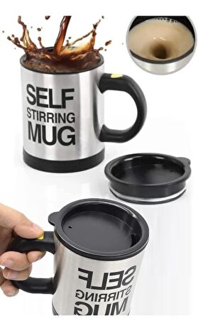 Mikser Kupa Termos Bardak Kendi Kendini Karıştıran Self Stirring Mug Daily