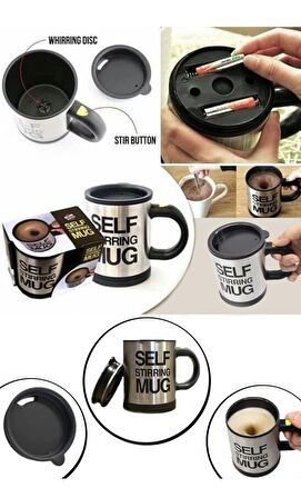 Mikser Kupa Termos Bardak Kendi Kendini Karıştıran Self Stirring Mug Daily