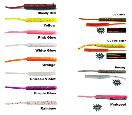 Fujin Baby Worm Kokulu Lrf Silikon Yemi