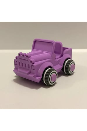 Hareketli Tekerlekli Safari Jeep - 12 cm Dayanıklı Oyuncak Araba