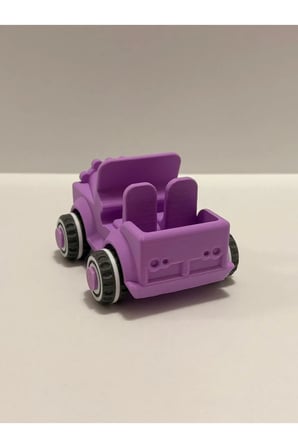 Hareketli Tekerlekli Safari Jeep - 12 cm Dayanıklı Oyuncak Araba
