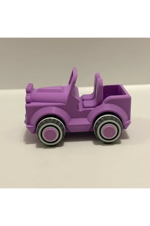 Hareketli Tekerlekli Safari Jeep - 12 cm Dayanıklı Oyuncak Araba