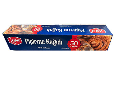 Roll-Up Beyaz Yağlı Fırın Tepsi Pişirme Kızartma Kağıdı - 37 Cm. x 50 Metre - 1 Adet