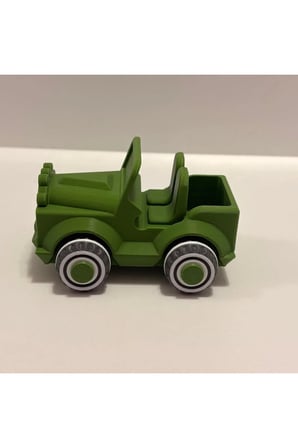 Hareketli Tekerlekli Safari Jeep - 12 cm Dayanıklı Oyuncak Araba