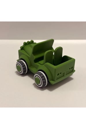 Hareketli Tekerlekli Safari Jeep - 12 cm Dayanıklı Oyuncak Araba