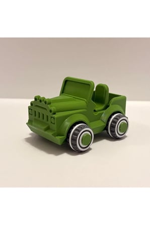 Hareketli Tekerlekli Safari Jeep - 12 cm Dayanıklı Oyuncak Araba