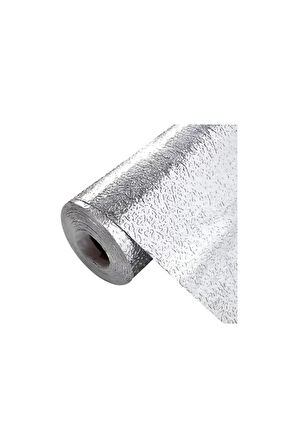 Mutfak Tezgah Üstü Çekmece Içi Folyo Kaplama Gümüş Yapışkanlı 10 Metre X 40 Cm Kolay Silinir Lüx Mod