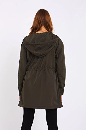Micro Midi Haki Yağmurluk & Rüzgarlık