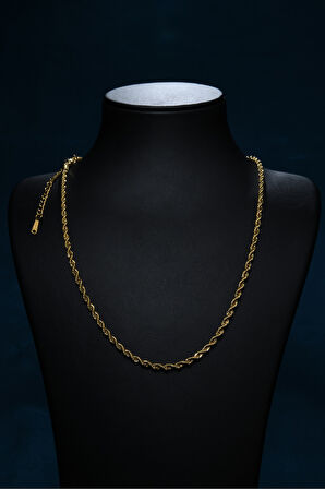Burgu Model Unisex Çelik Zincir Kolye 3 Mm