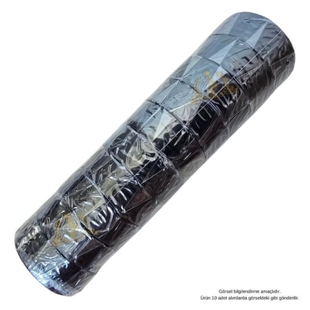 SGS Elektrik İzolasyon Bandı - Siyah - 19 mm x 9 mt. - 3 Adet
