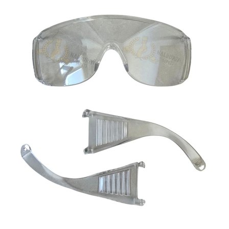 SGS Cover Koruyucu Çapak Gözlüğü - Şeffaf - Z 87-1 EN 166F EN 170F