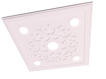 Motifpiyer spotlu gizli ışıklı tavan göbeği sgt-52-5 60X60X4.5cm