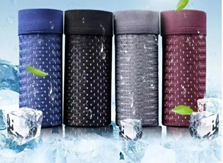  Dikişsiz Buz Ipek Ter Uzaklaştıran Spor Sürdürülebilir Özel Erkek Iç Giyim 4 Parça 1001 Boxer