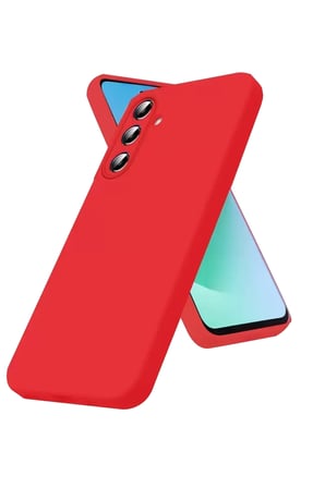 Newface Samsung Galaxy S Nano İçi Kadife Silikon - Kırmızı