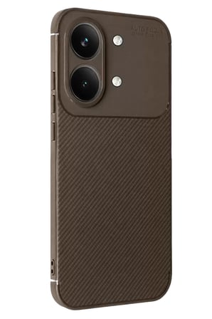 Newface Xiaomi Poco X Pro Max Auto Focus Karbon Kapak - Kahverengi