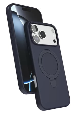 Newface Apple İphone 17 Pro Max Regal Magsafe Standlı Kapak - Lacivert