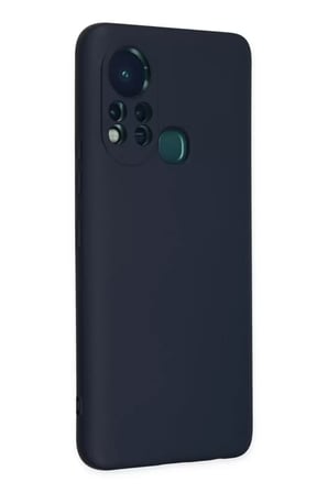 Newface İnfinix Hot 11s Kılıf Nano İçi Kadife Silikon - Lacivert