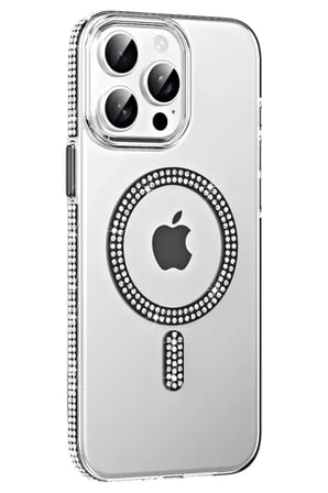 Joko Apple Uyumlu İphone  Pro Move Taşlı Magsafe Kapak - Siyah