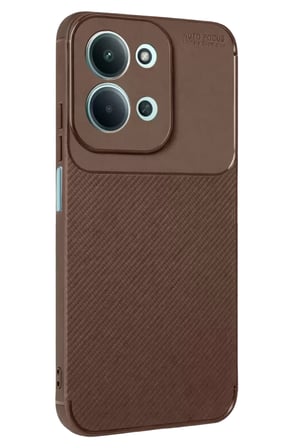Newface Xiaomi Redmi c g Auto Focus Karbon Kapak - Kahverengi