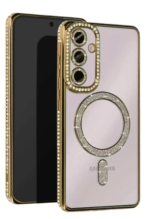 Galaxy A56 Joke Simli Magneticsafe Kılıf - Gold