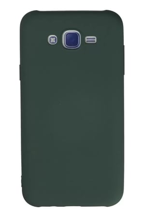 Galaxy J7 Kılıf Nano İçi Kadife Silikon - Koyu Yeşil