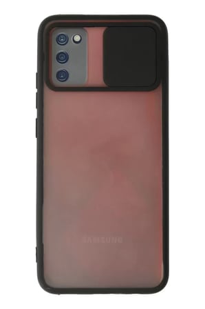 Galaxy A03S Kılıf Palm Buzlu Kamera Sürgülü Silikon - Siyah
