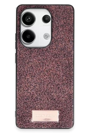 Onegif Redmi Note 13 4G Bright Simli Kapak - Derin Mor