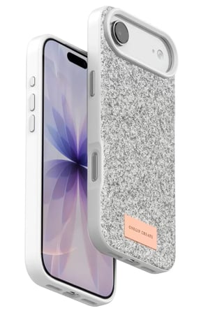 Onegif İphone 17 Air Bright Simli Kapak - Beyaz
