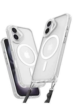 İphone 16 Kılıf Enka Magsafe Silikon Kılıf - Şeffaf
