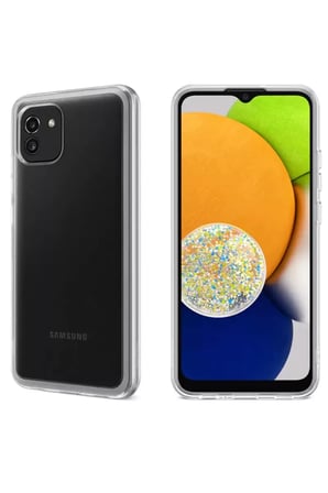 Galaxy A03 Kılıf Lüx Şeffaf Silikon