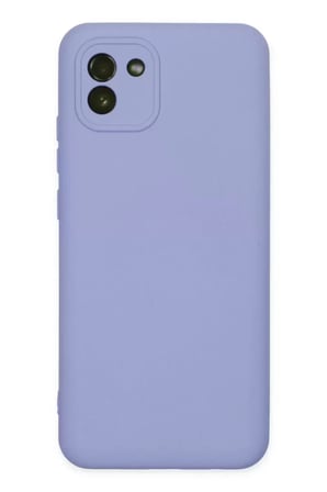 Galaxy A03 Kılıf Nano İçi Kadife Silikon - Lila