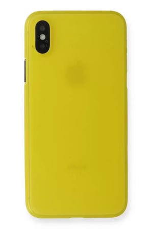 İphone Xs Kılıf Pp İnce Kapak - Sarı