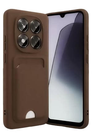 Redmi Note 15 4G Kelvin Kartvizitli Silikon - Kahverengi