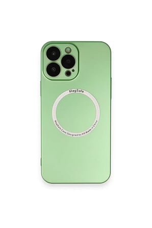 Newface Apple İphone 13 Pro Kılıf Jack Magneticsafe Lens Silikon - Yeşil
