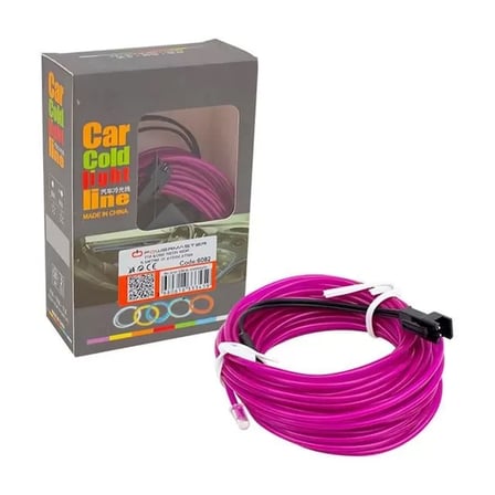 Powermaster 5 Metre 5 Volt Usb Adaptörlü Neon Mor İp Aydınlatma Pm-6082