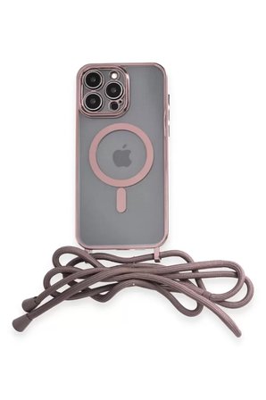 Newface Apple İphone 13 Pro Kılıf Divo Lazer Askılı Magsafe Kapak - Pembe