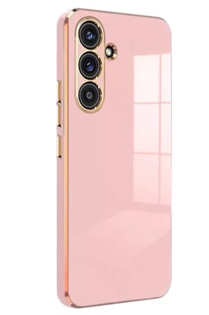 Newface Samsung Galaxy S25 Plus Kılıf Volet Silikon - Pembe