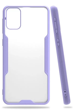 Newface Samsung Galaxy M31 Kılıf Platin Silikon - Lila