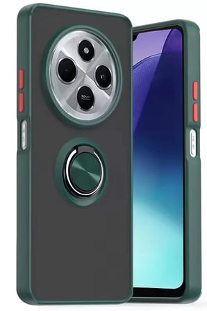 Newface Xiaomi Uyumlu Redmi c Kılıf Montreal Yüzüklü Silikon Kapak - Yeşil