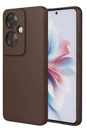 Newface Oppo Reno f Kılıf First Silikon - Kahverengi