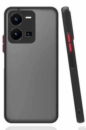 Newface Vivo Y22s Kılıf Montreal Silikon Kapak - Siyah