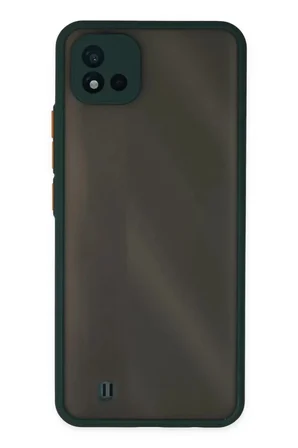 Newface Realme C11 2021 Kılıf Montreal Silikon Kapak - Yeşil