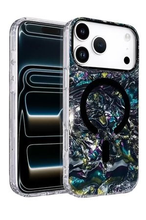 Onegif Apple İphone 17 Pro Max Mila Dalgalı Magsafe Kapak - Lacivert